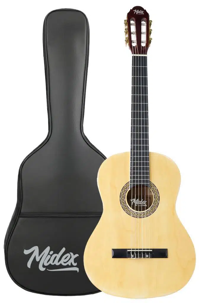Midex MGX-200NT Kaliteli Klasik Gitar 4/4 Yetişkin Boy Full Set