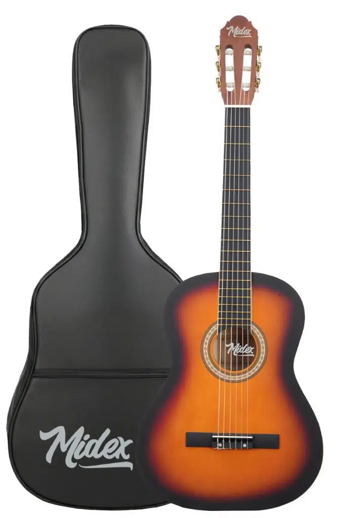 Midex MGX-200SB Kaliteli Klasik Gitar 4/4 Yetişkin Boy Full Set