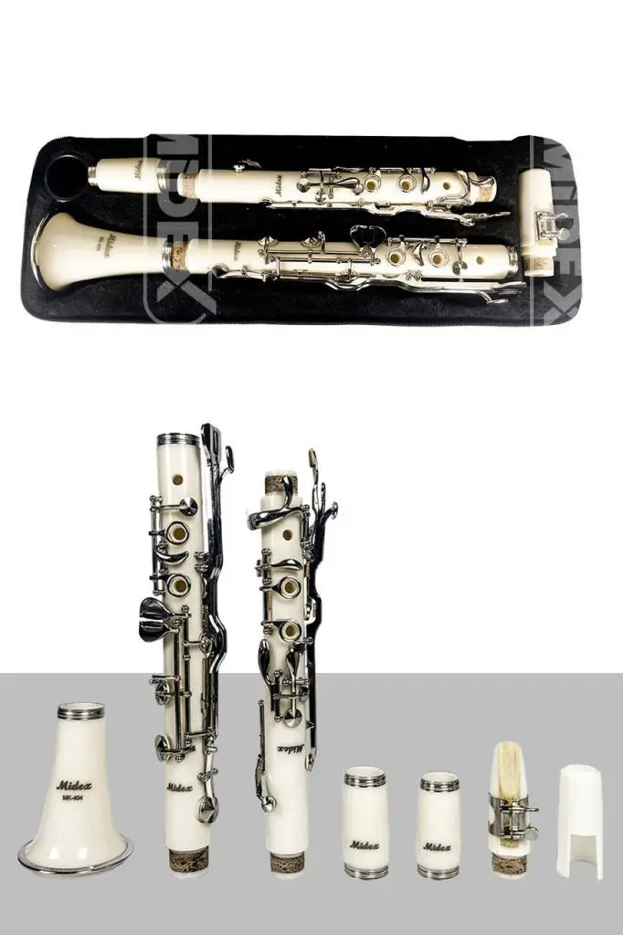 Midex MK-404ST Profesyonel Sol Klarnet 4 Yüzüklü Standlı Full Set