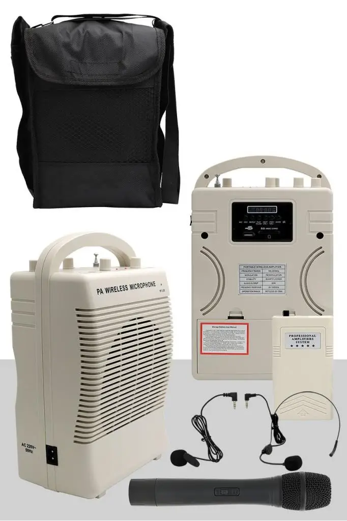Midex MR-100EY Seyyar Portatif Şarjlı Taşınabilir Mevlüt Anfisi 100 Watt (EL Yaka Headset Mikrofon)