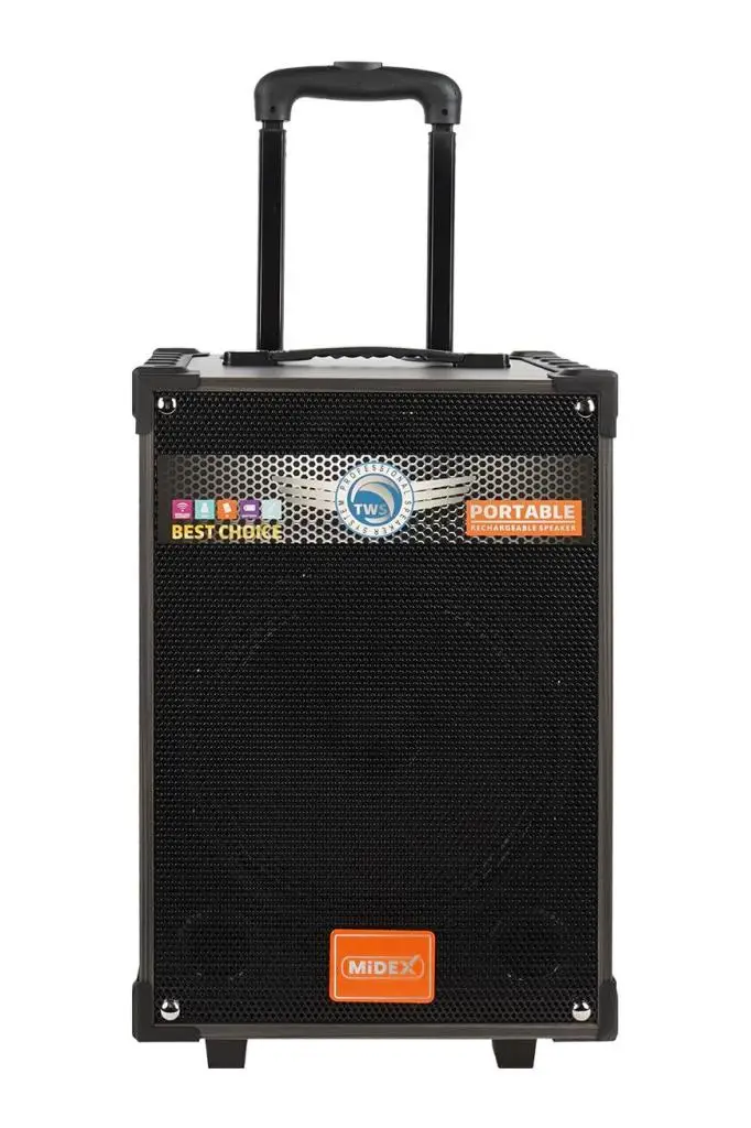 Midex MR-350 Taşınabilir Seyyar Mikrofonlu Akülü Ses Sistemi Hoparlör (350 Watt)