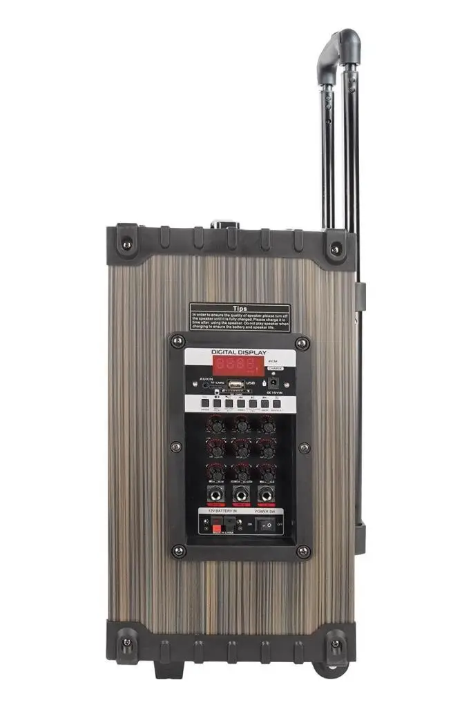 Midex MR-450 Taşınabilir Seyyar Mikrofonlu Akülü Ses Sistemi Hoparlör (450 Watt)