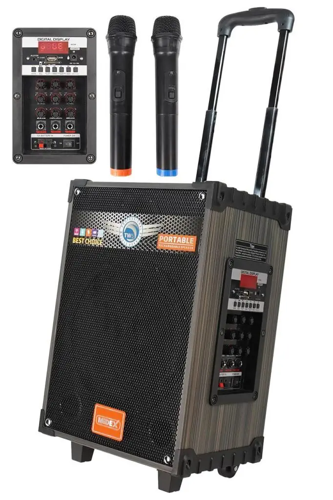Midex MR-550 Taşınabilir Seyyar Mikrofonlu Akülü Ses Sistemi Hoparlör (550 Watt)