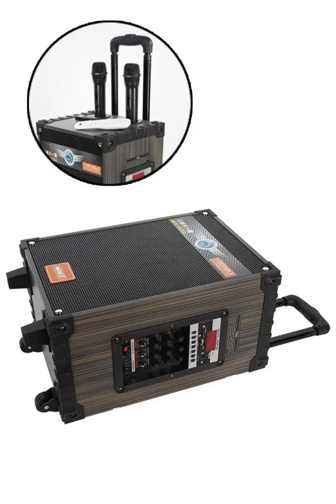 Midex MR-550 Taşınabilir Seyyar Mikrofonlu Akülü Ses Sistemi Hoparlör (550 Watt)