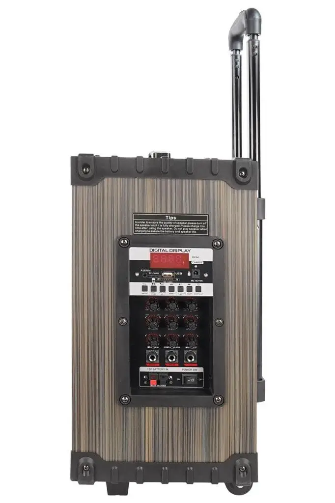 Midex MR-550 Taşınabilir Seyyar Mikrofonlu Akülü Ses Sistemi Hoparlör (550 Watt)
