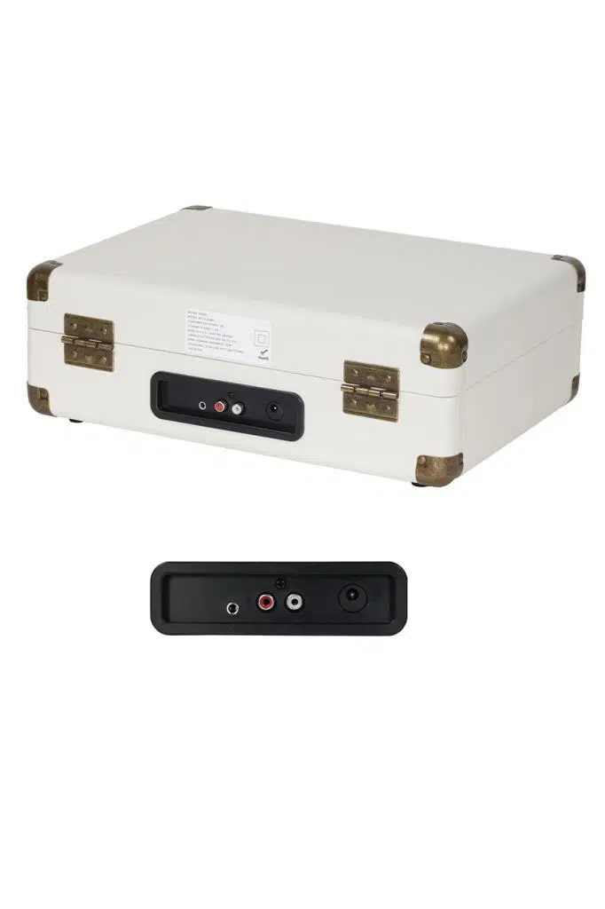 Midex Mtx-101WH Nostaljik Retro Pikap Plak Çalar (Şarjlı Bluetooth Aux Hoparlörlü 3 Devir) İğne Dahil