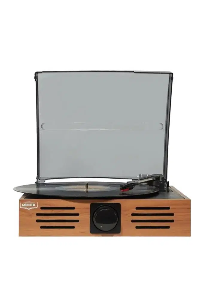 Midex MTX-106OR Nostaljik Retro Pikap Plak Çalar (Bluetooth Aux Hoparlörlü 3 Devir) İğne Dahil