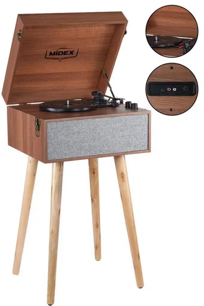 Midex MTX-1290 Ayaklı Pikap Plak Çalar (OUTLET)