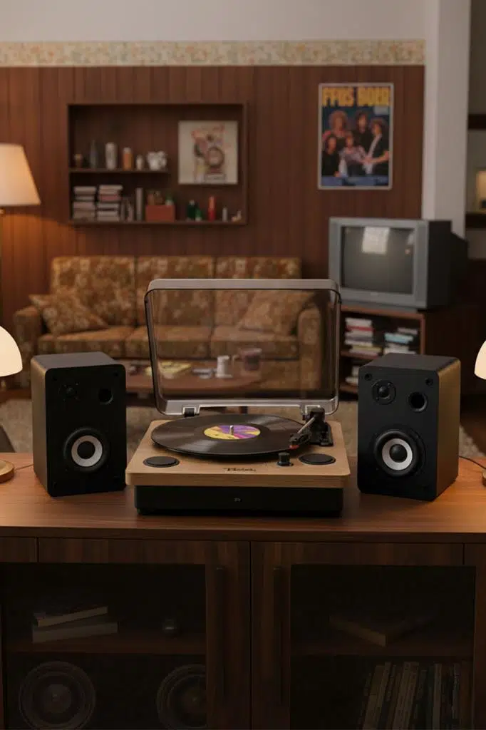 Midex Mtx-256S SET Nostaljik Pikap Plak Çalar ve Hoparlör Ses Sistemi Seti (Bluetooth USB)