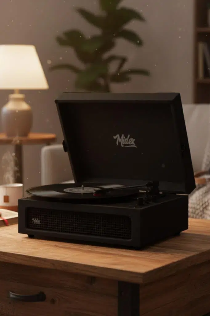 Midex MTX-420BK Nostaljik Bluetooth PRO Pikap Plakçalar Şarjlı 3 Devirli