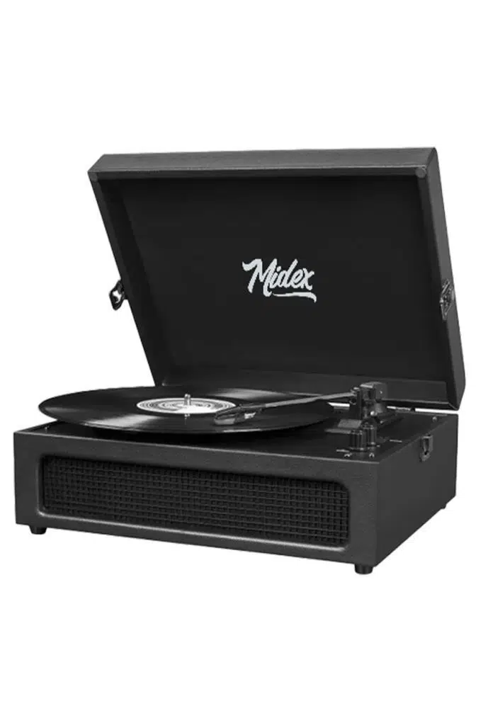 Midex MTX-420BK Nostaljik Bluetooth PRO Pikap Plakçalar Şarjlı 3 Devirli