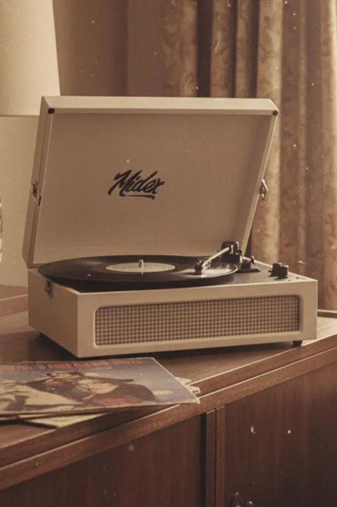 Midex MTX-420WH Nostaljik Bluetooth PRO Pikap Plakçalar Şarjlı 3 Devirli