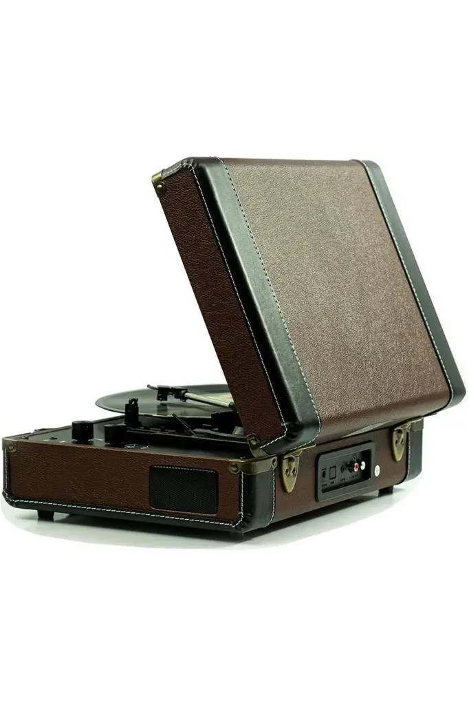Midex Mtx101BN Nostaljik Retro Pikap Plak Çalar (Şarjlı Bluetooth Aux Hoparlörlü 3 Devir) İğne Dahil