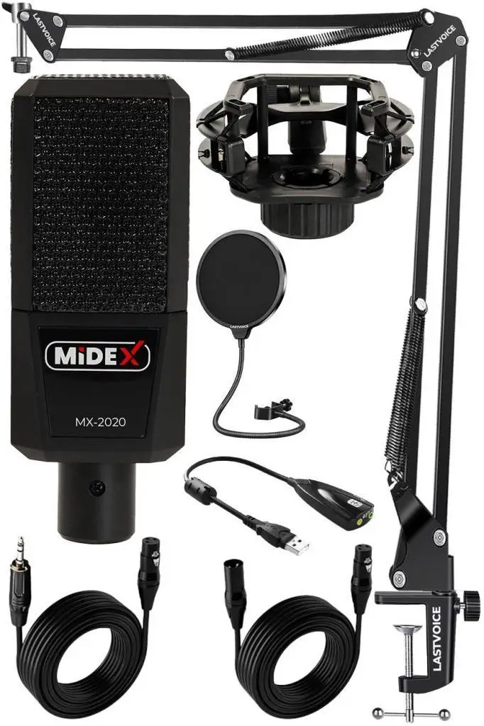 Midex MX-2020 STF Stüdyo Kondenser Mikrofon Stand Filtre