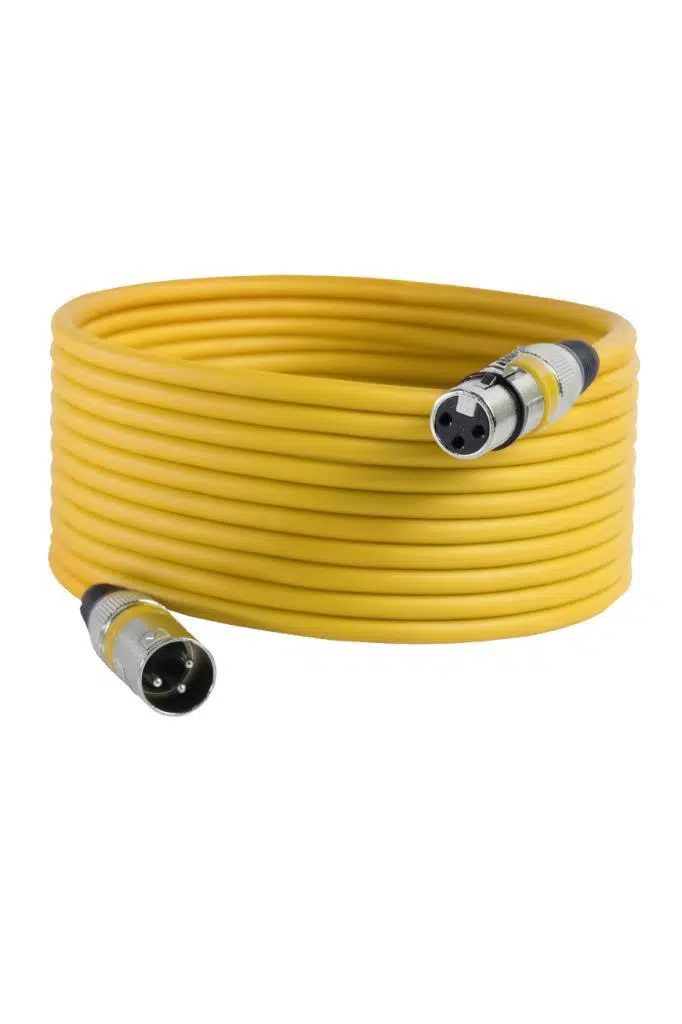Midex MXL-15M-YLW Kaliteli XLR TO XLR 15 mt. Mikrofon Kablosu