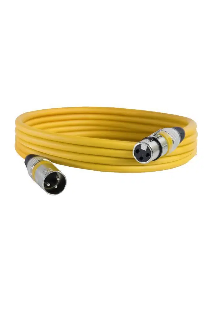 Midex MXL-3M-YLW Kaliteli XLR TO XLR 3 mt. Mikrofon Kablosu