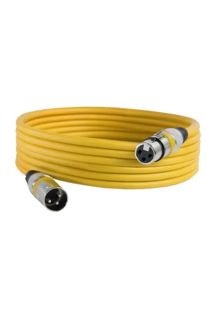 Midex MXL-5M-YLW Kaliteli XLR TO XLR 5 mt. Mikrofon Kablosu