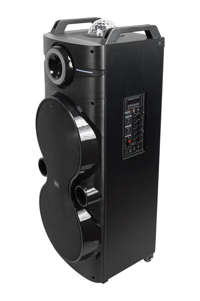 Midex MXR-1250 Taşınabilir Seyyar Mikrofonlu Işıklı Akülü Ses Sistemi Hoparlör (1250 Watt) 