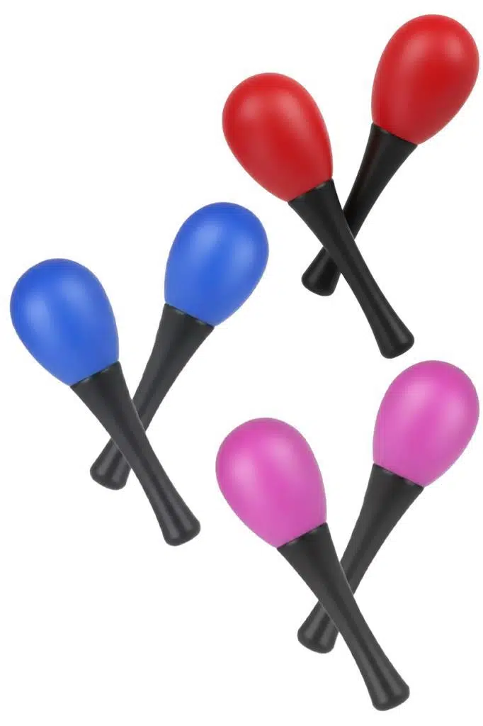 Midex Orf-MRC-06(3X) Örf Aletleri 3 Çift Marakas Plastik Maracas