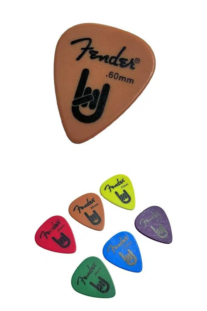 Midex PC-600OR FNDR Turuncu Renk Yüksek Kalite Gitar Pena (0.60mm)