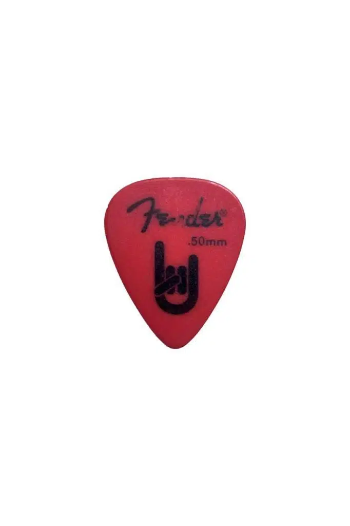 Midex PC-600RD FNDR Kırmızı Renk Yüksek Kalite Gitar Pena (0.50mm)