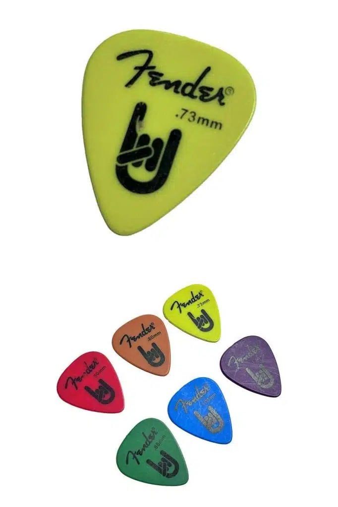 Midex PC-600YL FNDR Sarı Renk Yüksek Kalite Gitar Pena (0.73mm)