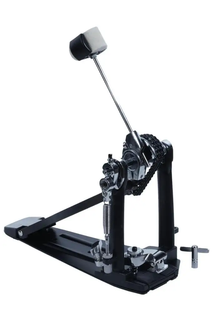 Midex PD-12 Bateri Davul Single Kick Pedalı Çift Zincirli Ayarlanabilir Stabilizatör