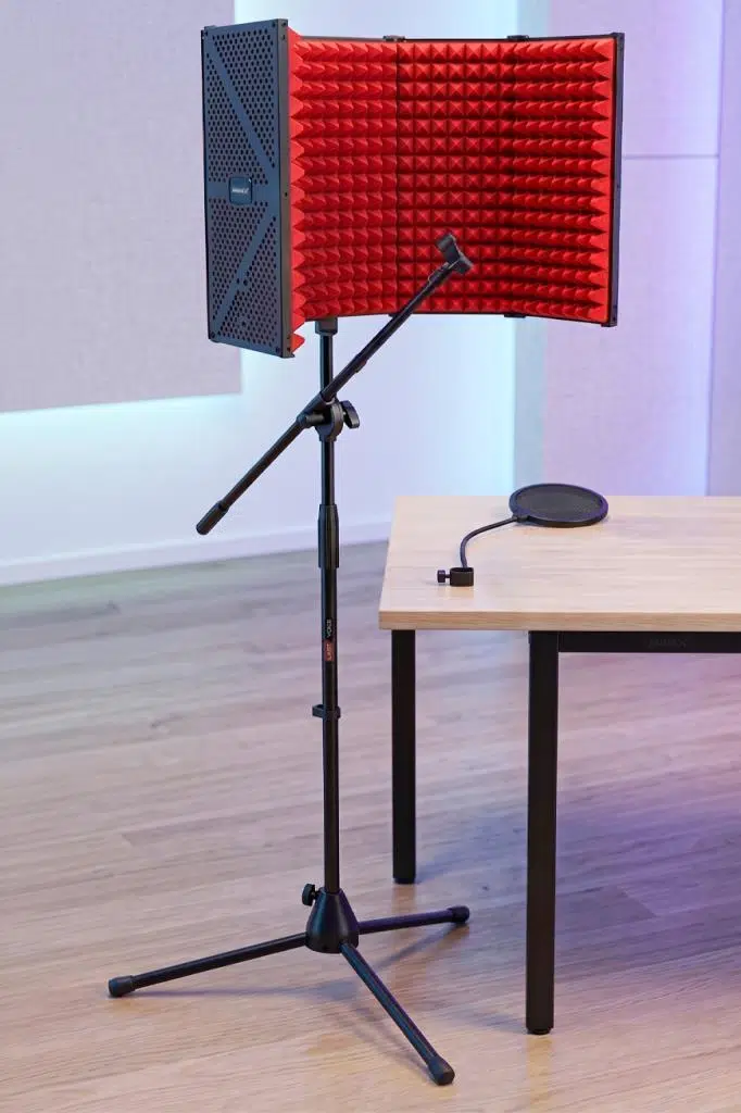 Midex PF-44X RED Mikrofon Standı Filtre ve Ses Yalıtım İzolasyon Paneli