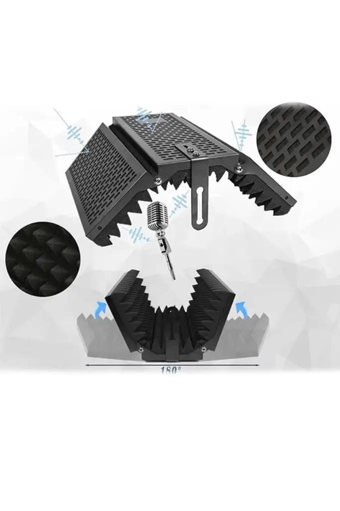 Midex PF-53 Mikrofon Ses Yalıtım İzolasyon Paneli METAL 35x28 cm