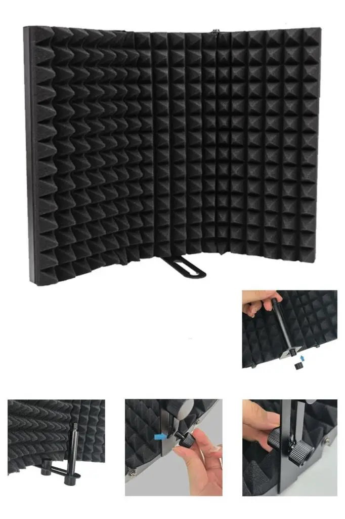 Midex PF-53 Mikrofon Ses Yalıtım İzolasyon Paneli METAL 35x28 cm