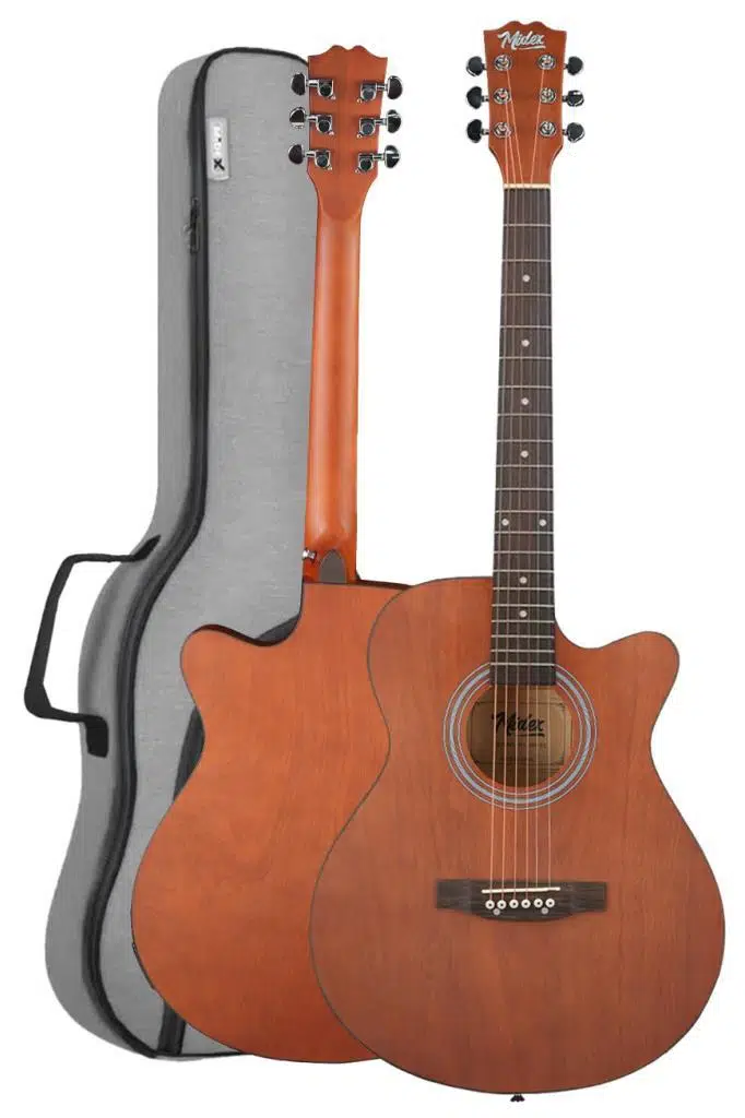 Midex Phx-188EQ Set Masif Ağaç Elektro Akustik Gitar 4/4 (GİGBAG Çanta Tuner Askı Capo Jak Kablo)