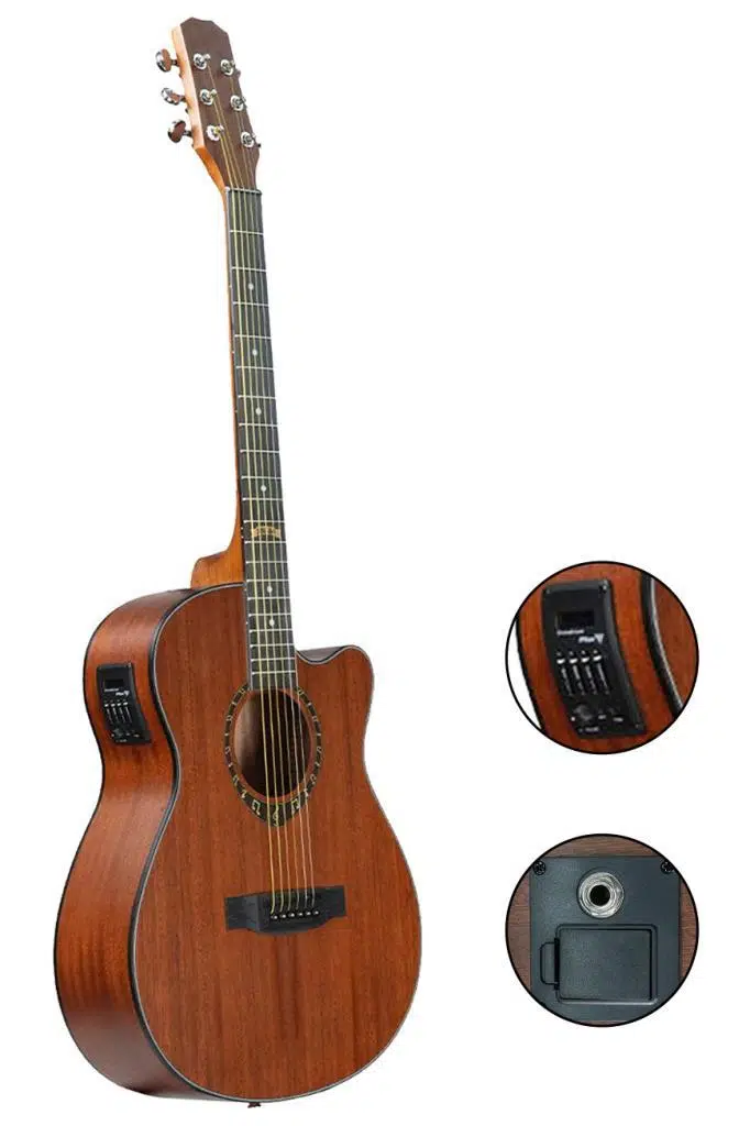 Midex PHX PRO Yüksek Kaliteli Masif Elektro Akustik Gitar Seti