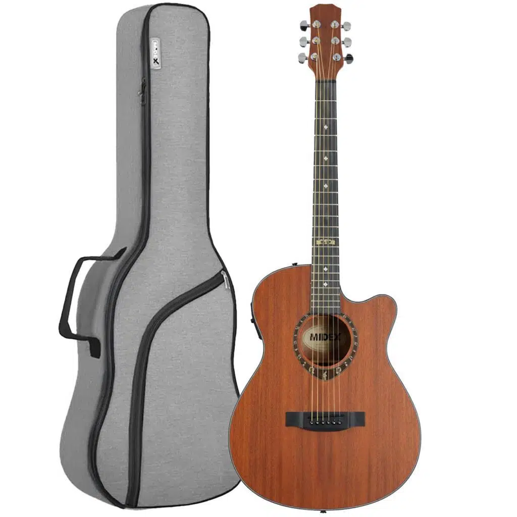 Midex PHX PRO Yüksek Kaliteli Masif Elektro Akustik Gitar Seti