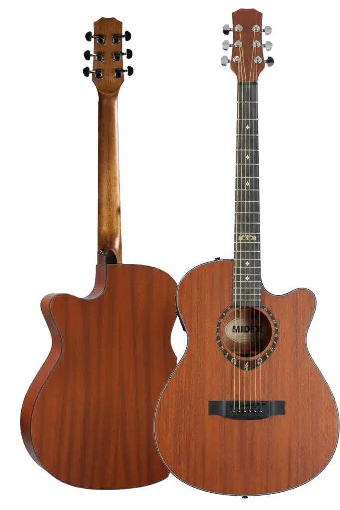 Midex PHX PRO Yüksek Kaliteli Masif Elektro Akustik Gitar Seti