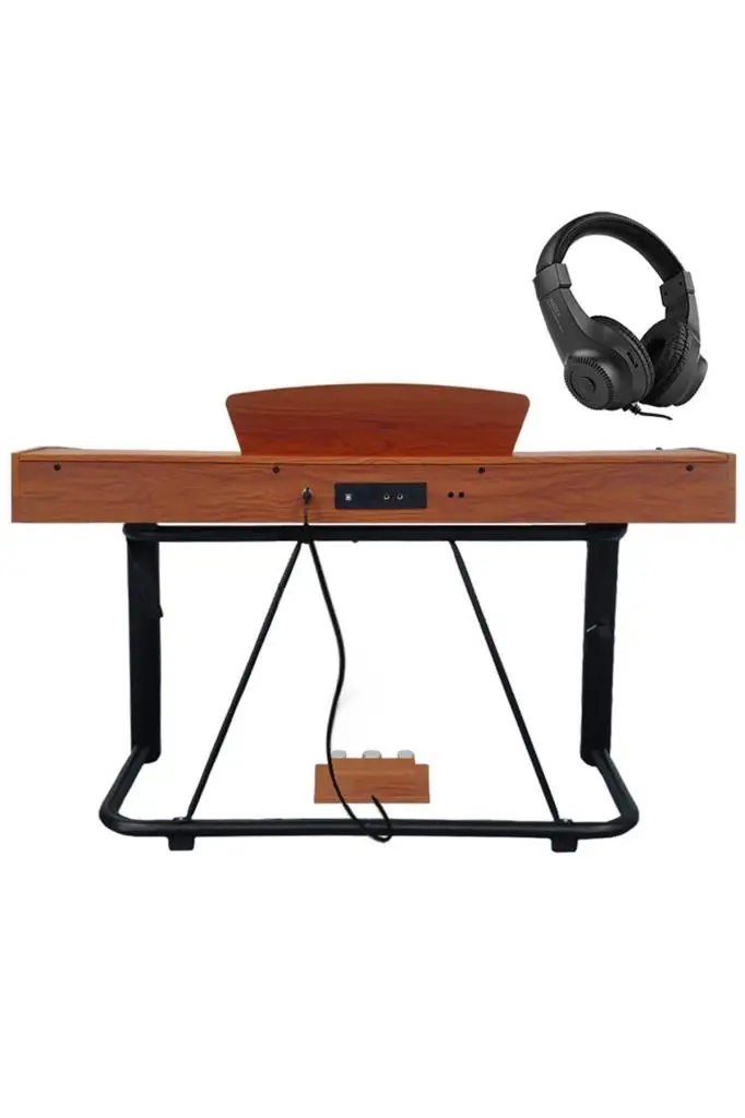 Midex PLX-125-OR Taşınabilir Dijital Piyano Tuş Hassasiyetli 88 Tuş Bluetooth (Stand ve Kulaklık İle)