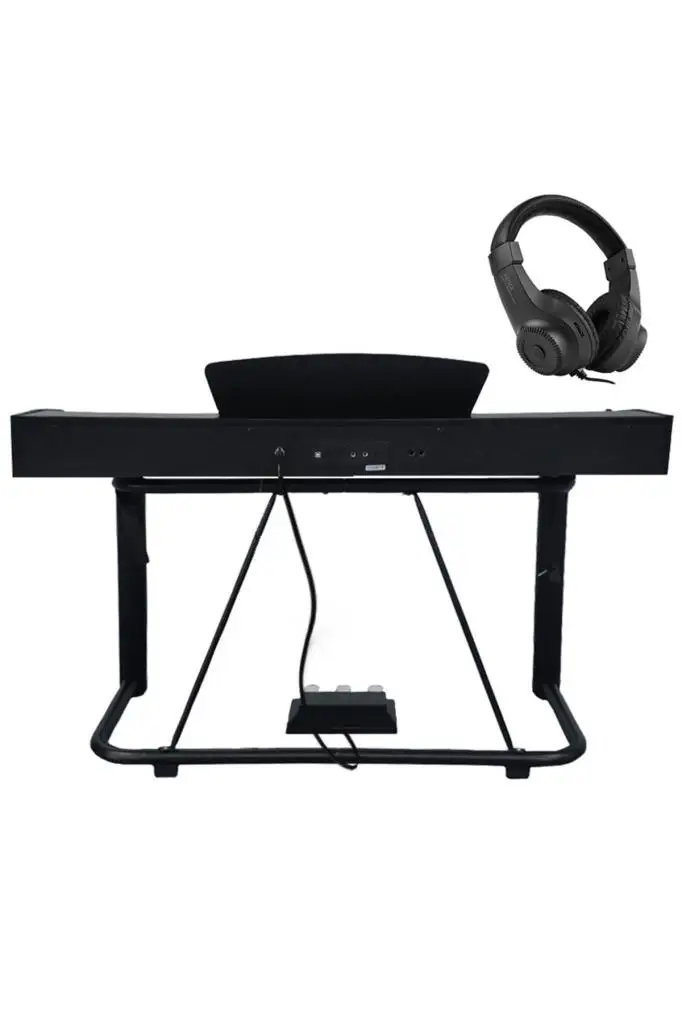 Midex PLX-125BK Taşınabilir Dijital Piyano Tuş Hassasiyetli 88 Tuş Bluetooth (Stand ve Kulaklık İle)
