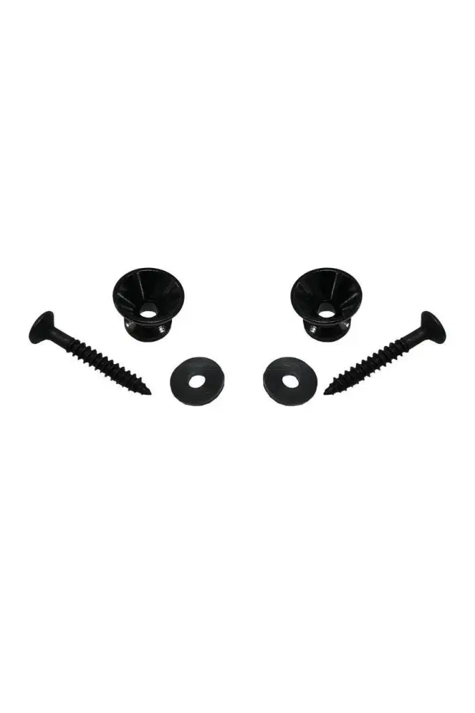 Midex PM1-2X Black Metal Kaliteli Gitar Askı Pimi Omuz Askısı Takmak İçin Vida Pim (2 Adet)