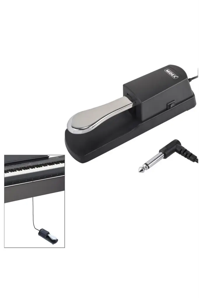 Midex PP-05 Sustain Pedalı (6.35mm Sustain Çıkışı Olan Tüm Ürünlerle Uyumlu)