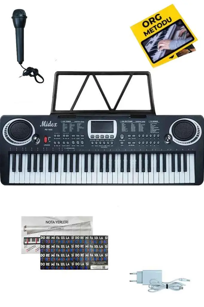 Midex PS-1500BK-OUT Başlangıç İçin 61 Tuşlu Org (OUTLET)