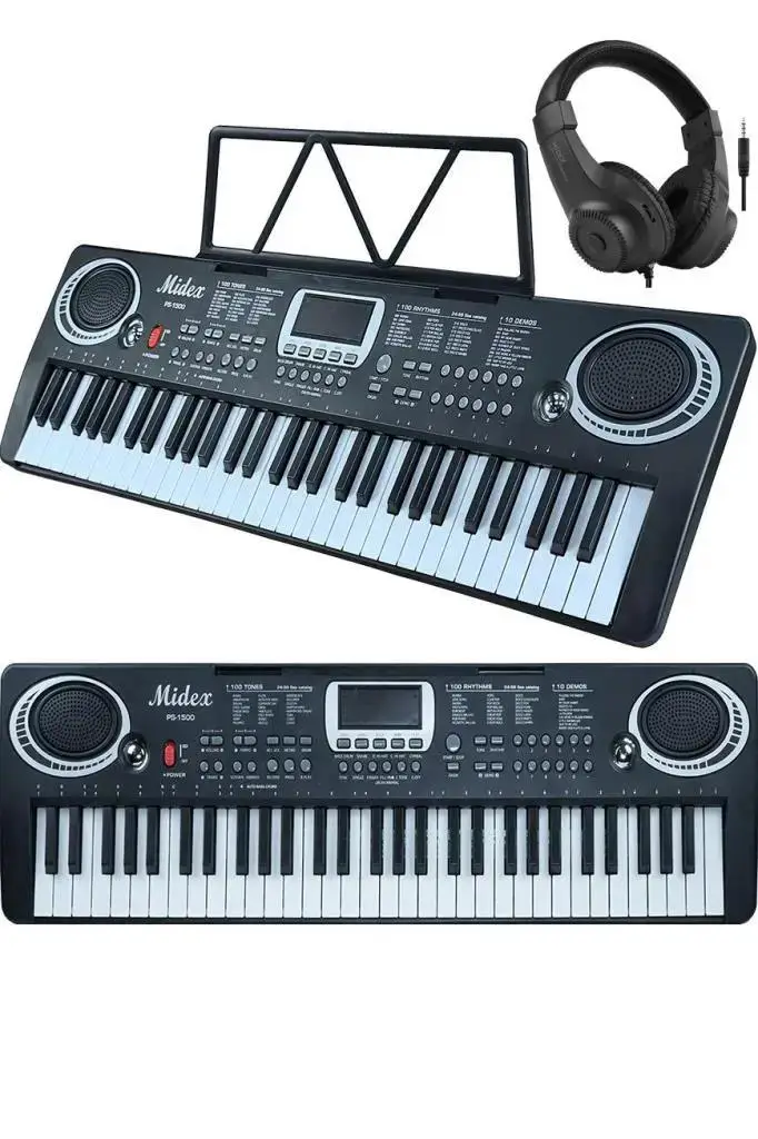 Midex PS-1500BK-TGIFT Başlangıç İçin 61 Tuşlu Org Seti (T-Shirt Hediye)