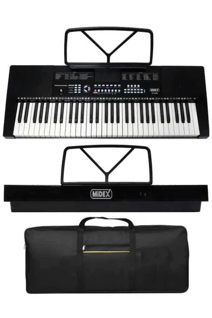 Midex PS-2300BK 61 Tuşlu Org Seti Siyah Kaliteli Başlangıç İçin Uygun
