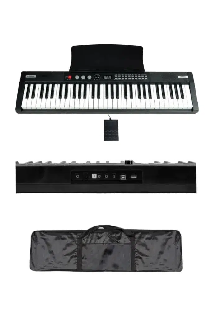 Midex PS4000BK-OUT Tuş Hassasiyetli 61 Tuşlu Org Bluetooth USB Midi METOD (OUTLET)