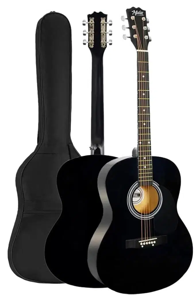 Midex RG-530BK Kaliteli Siyah 40 İnç Akustik Gitar Seti 4/4 Yetişkin