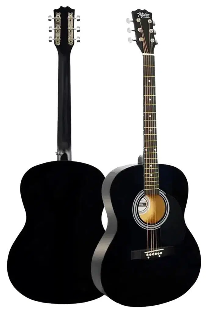 Midex RG-530BK Kaliteli Siyah 40 İnç Akustik Gitar Seti 4/4 Yetişkin