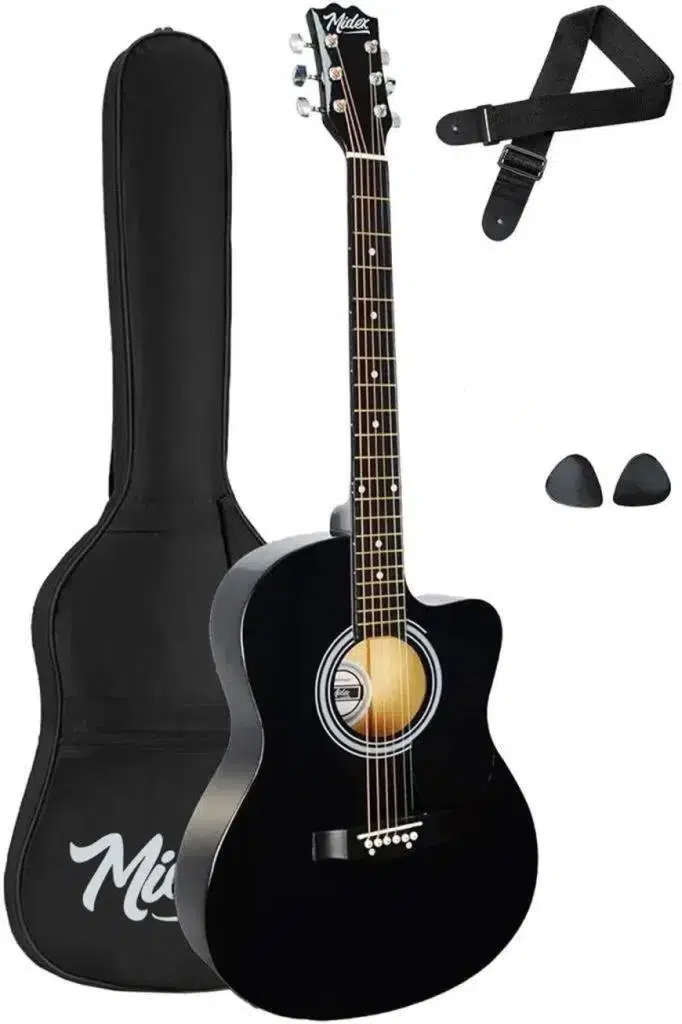 Midex RG-540BK-OUT Kesik Kasa Siyah 40 İnç Akustik Gitar Seti 4/4 (OUTLET)