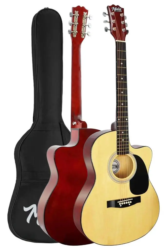 Midex RG-540NT Kaliteli Kesik Kasa 40 İnç Akustik Gitar Seti 4/4 Yetişkin