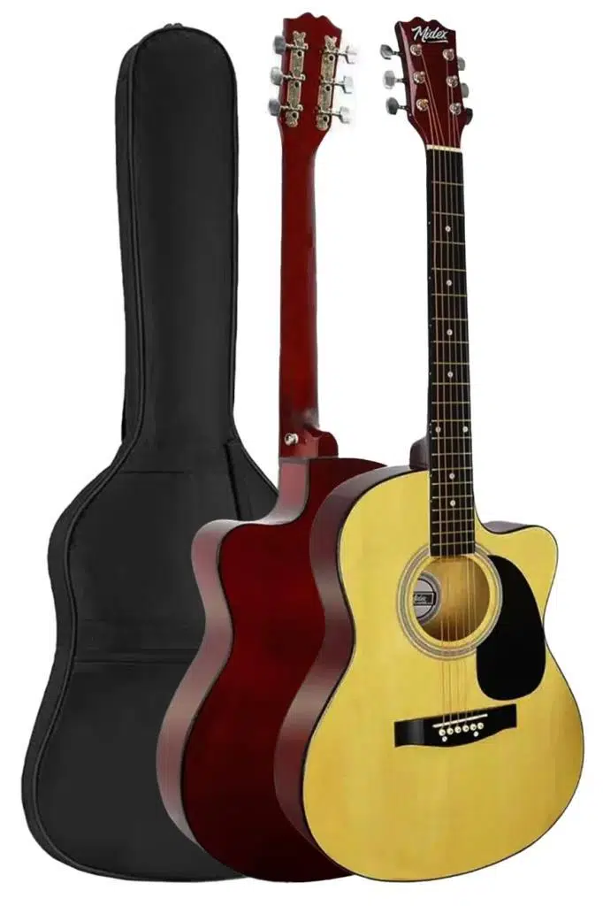 Midex RG-540NT Kaliteli Kesik Kasa 40 İnç Akustik Gitar Seti 4/4 Yetişkin