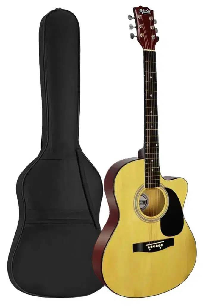 Midex RG-540NT Kaliteli Kesik Kasa 40 İnç Akustik Gitar Seti 4/4 Yetişkin