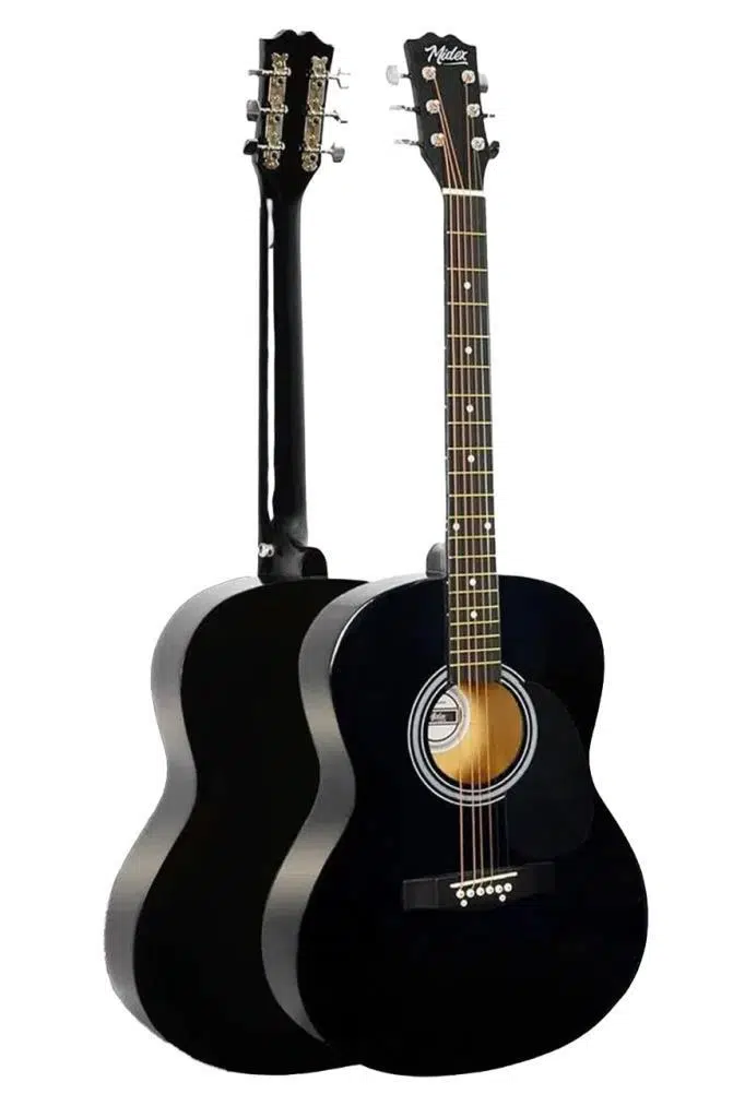 Midex RG-550BK Pack Kaliteli Siyah 40 İnç Akustik Gitar Seti 4/4 Yetişkin