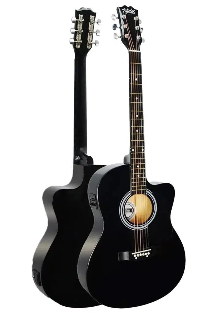 Midex RG-560BK-AMP Siyah Amfili Elektro Akustik Gitar Full Set